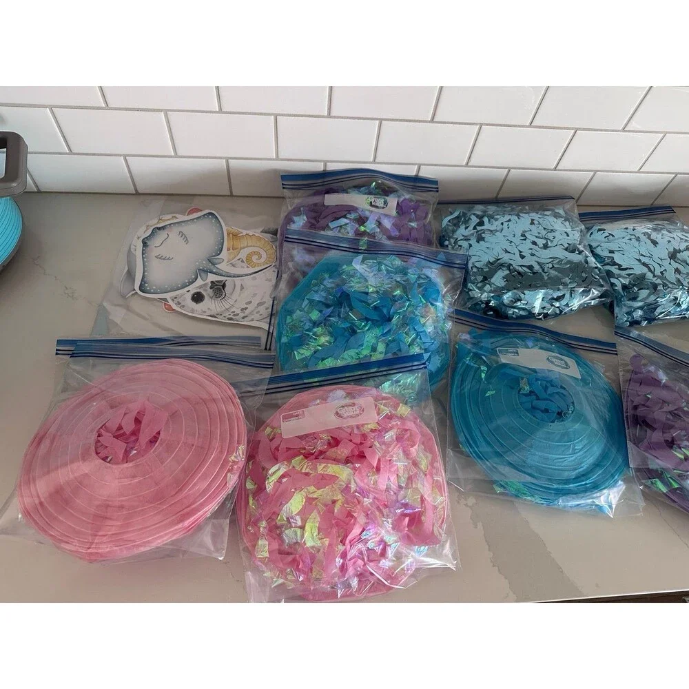 Under the Sea / Ocean Birthday Party Decorations Theme Girl Baby Shower Banner